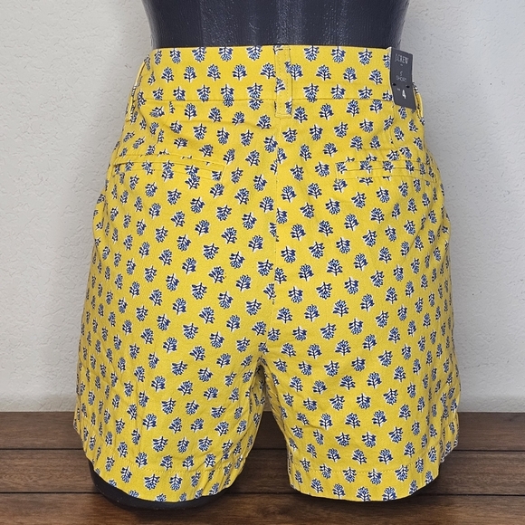 J. Crew Yellow Floral 5" Shorts - Picture 4 of 7